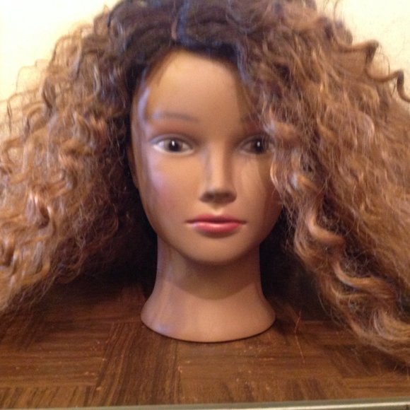 SIS Two-Tone Curly Long Wig With Side Part - Picture 1 of 11